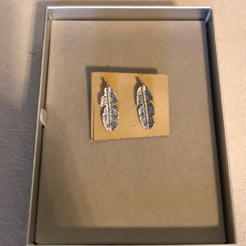 Rhodium earrings